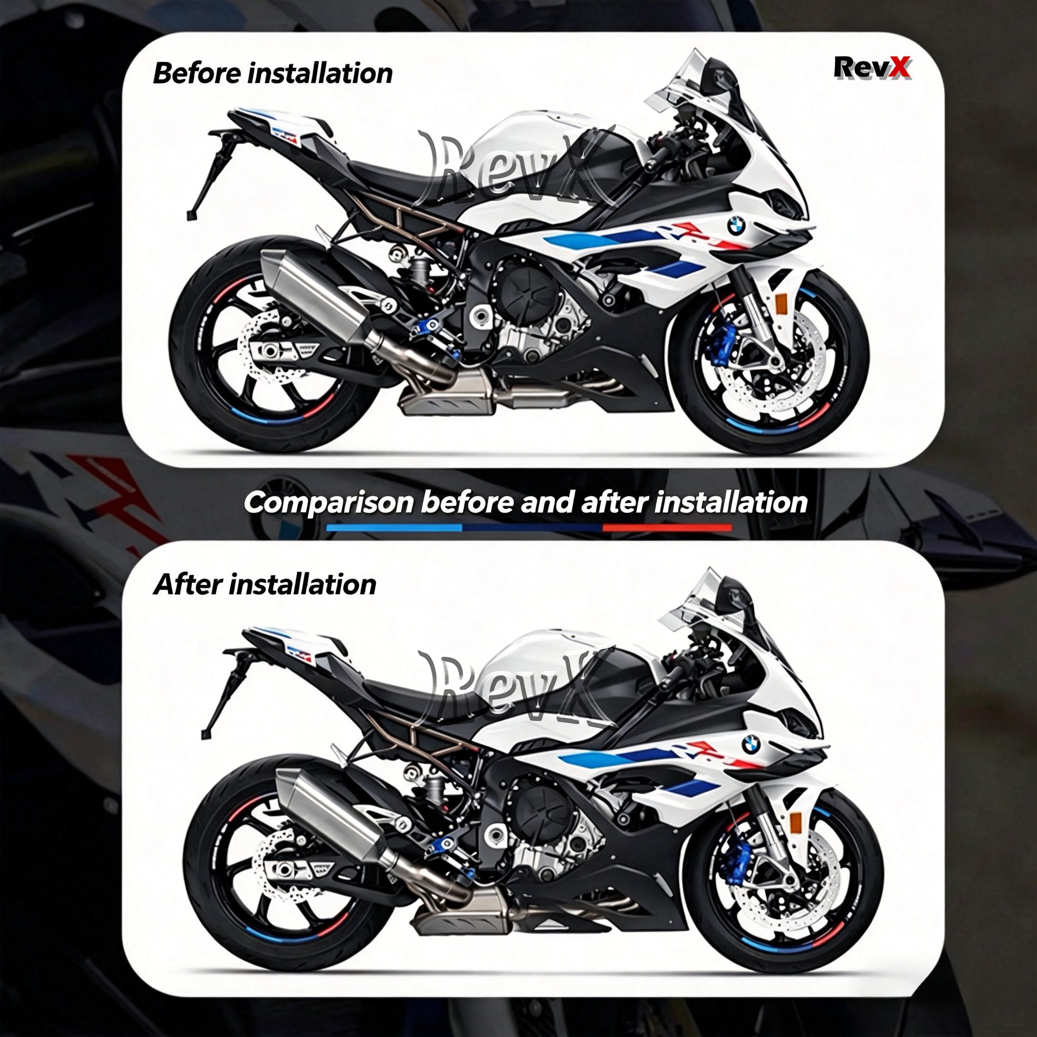 S1000RR engine bottom pocket protective cover