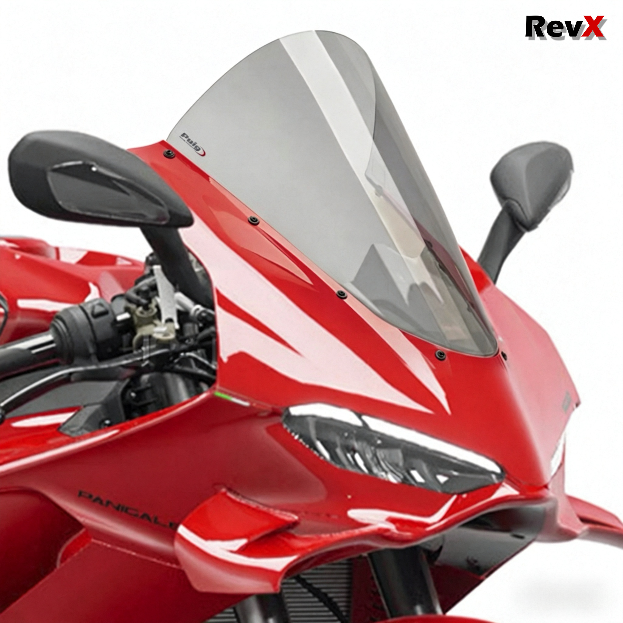 Motorcycle Windshield For Ducati Panigale V4 / V4S 2025 Windscreen Heighten Windshield Enlarge Wind Spoiler Cover Fairing